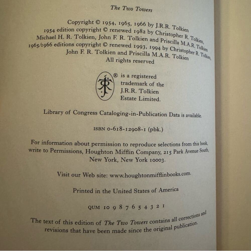 J. R. R. Tolkien
The Two Towers (The Lord of the Rings, Part 2) - Picture 9 of 10